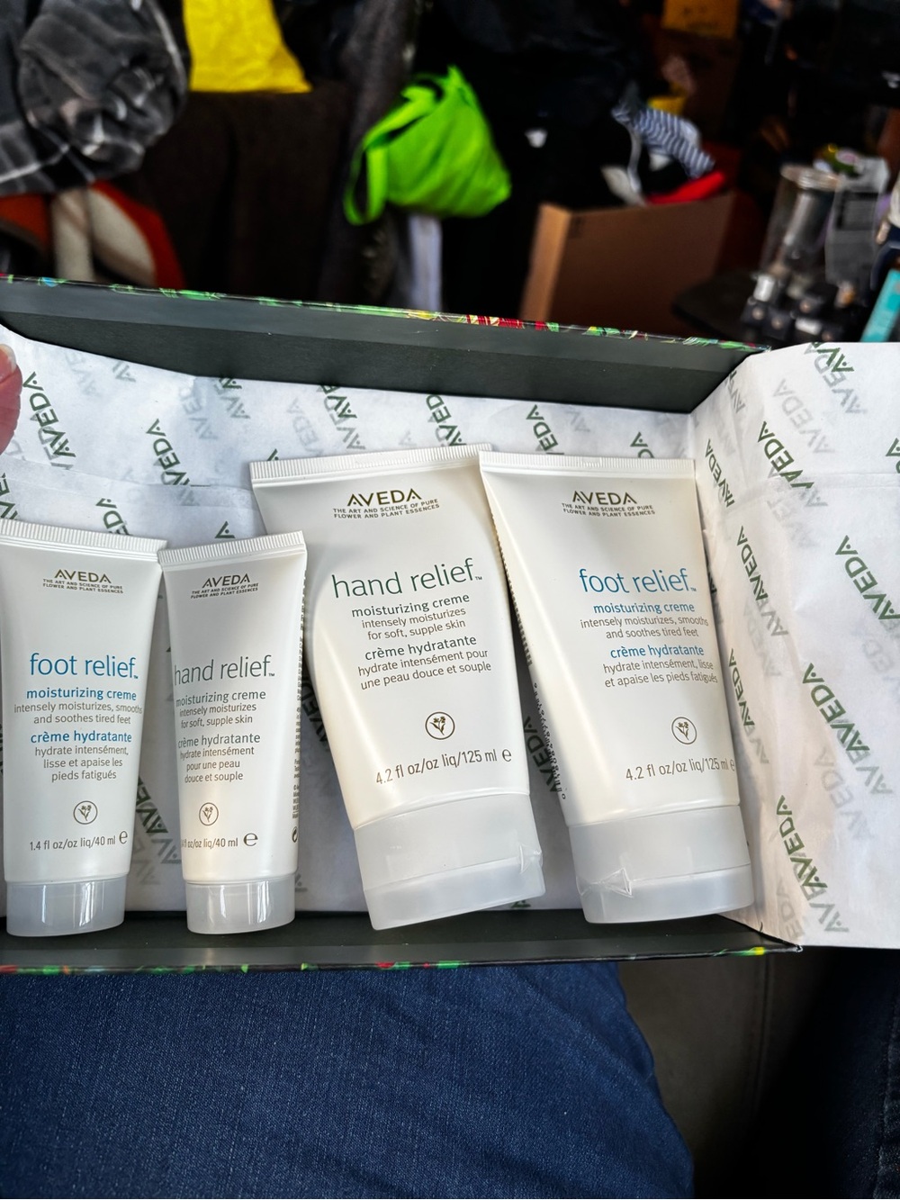 AVEDA Majestic Moisture Hand Relief & Foot Relief Moisturizing Creams.  New!